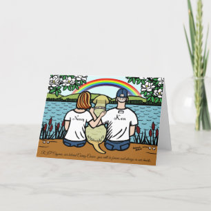 Custom Yellow Labrador Sympathy Card