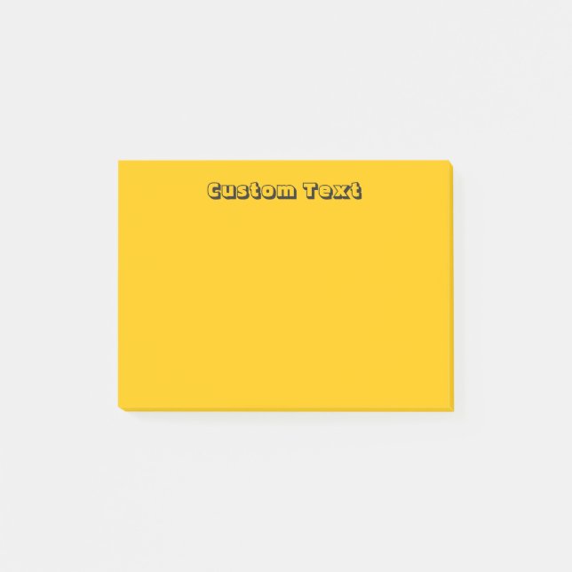 Custom Yellow/Orange Post-it Notes (Front)