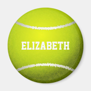 Custom Yellow Tennis Ball Magnet