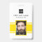 Custom Yellow & White Business ID Badge