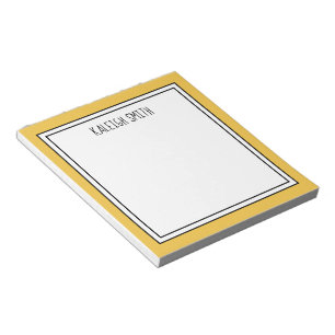 Custom Yellow White Editable Color Notepad