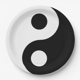 Custom Yin Yang Paper Plate