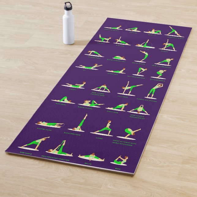 Custom Yoga Mats with Printed Poses (In Situ)