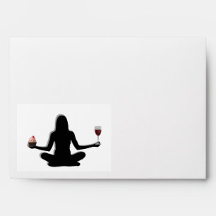 Custom Yoga Party Invitation Envelopes