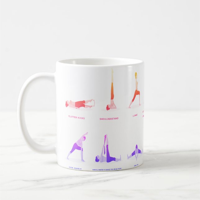 Custom Yoga Pose Mugs for Gifting (Left)