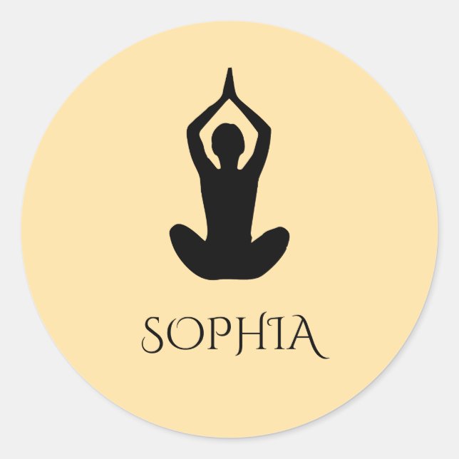 custom yoga stickers (Front)