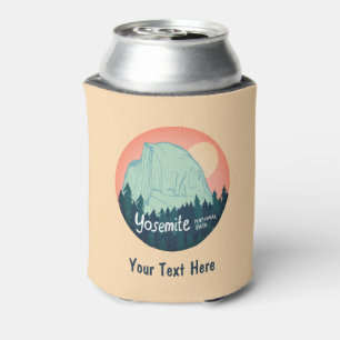 CUSTOM Yosemite National Park Half Dome Art Can Cooler