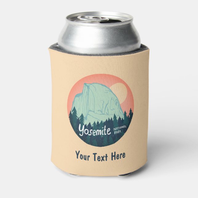 CUSTOM Yosemite National Park Half Dome Art Can Cooler (Can Back)