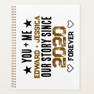 Custom You + Me Our Story Relationship Editable  Planner