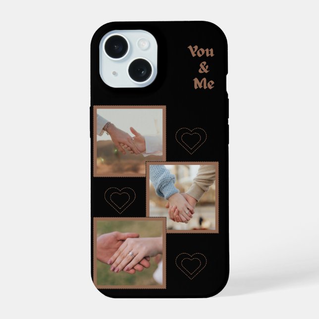 Custom "You & Me" Photo Collage Phone Case (Back)