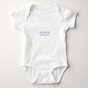 Custom Younger Twin Little Brother Newborn Baby Bodysuit