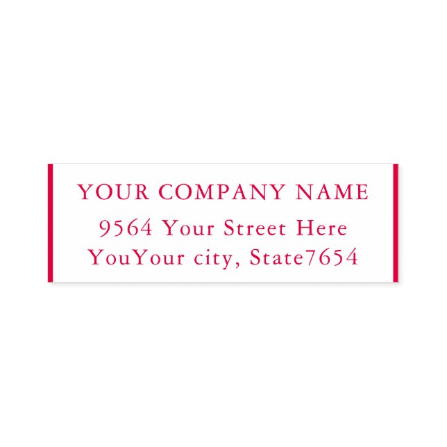 Custom Your Business Company Self Ink Stamp (Design)