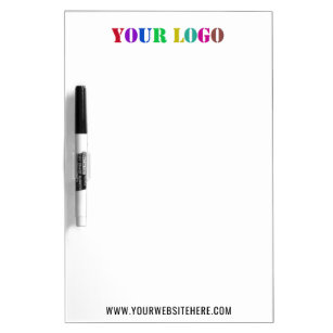 Custom Your Business Logo and Text Dry Erase Board
