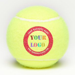 Custom Your Business Logo and Text Tennis Balls