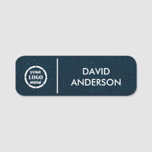 Custom Your Business Logo Basic Employee Staff Name Tag