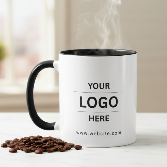 Custom Your Business Logo Branded Coffee Mug (Creator Uploaded)