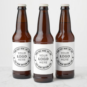 Custom Your Business Logo Name Template Beer Bottle Label