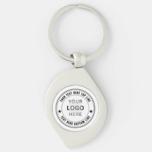 Custom Your Business Logo Name Template Key Ring