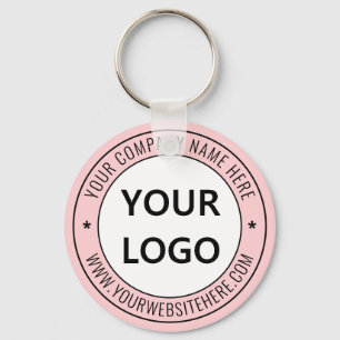 Custom Your Business Logo Name Text Keychain Gift
