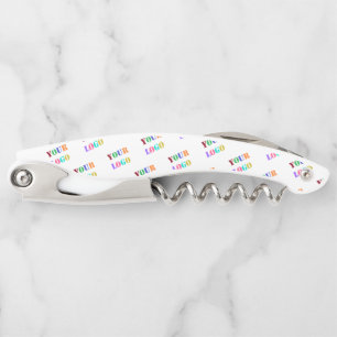 Custom Your Business Logo Promotional Personalised Corkscrew