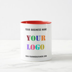 Custom Your Business Logo Text Company Gift Mug