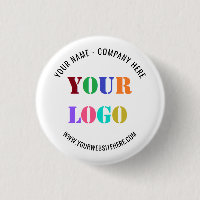 Custom Your Business Logo Text Promotional Button
