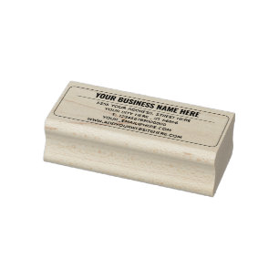 Custom Your Business Name Info Address Stamp