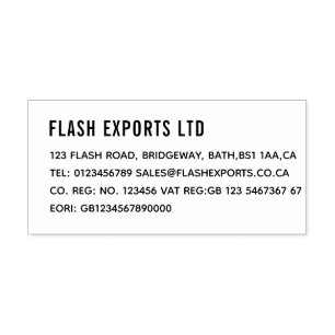 Custom Your Business Rubber Stamp