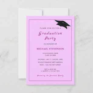 Custom Your Colours and Font Graduation Invitation