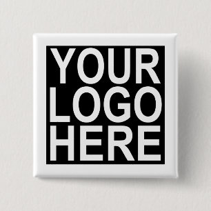 Custom Your Company Logo 15 Cm Square Badge