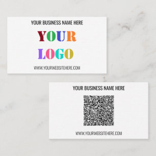 Custom Your Company Logo and QR Code Business Card