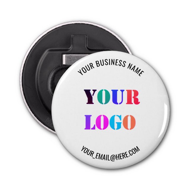 Custom Your Company Logo and Text Bottle Opener (Front)
