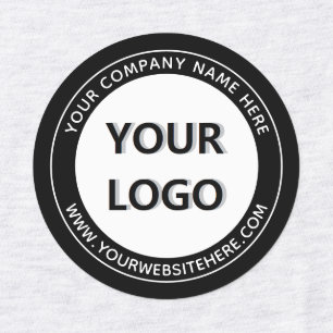 Custom Your Company Logo and Text Business Labels