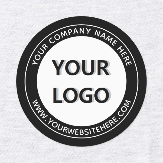 Custom Your Company Logo and Text Business Labels (Design 1)