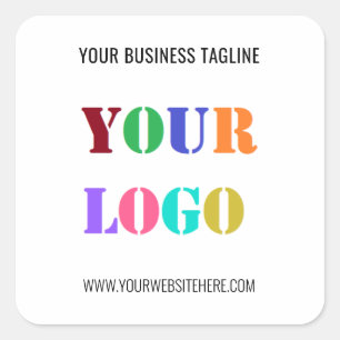 Custom Your Company Logo and Text Business Sticker