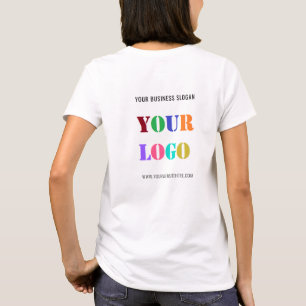 Custom Your Company Logo and Text Business T-Shirt