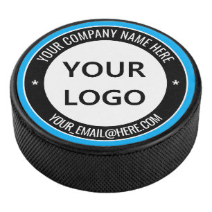Custom Your Company Logo and Text Hockey Puck