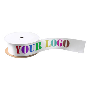 Custom Your Company Logo Business Gift Ribbon Satin Ribbon