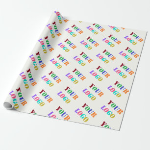 Custom Your Company Logo Business Wrapping Paper