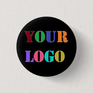 Custom Your Company Logo Button Choose Colour