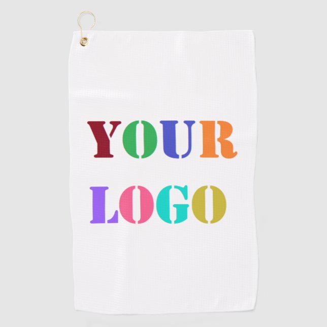 Custom Your Company Logo Golf Towel Choose Colors (Front)