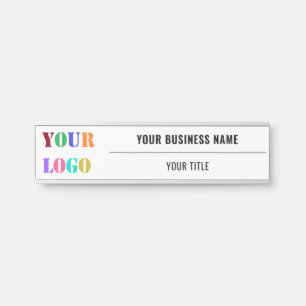 Custom Your Company Logo Name Business Door Sign