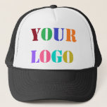 Custom Your Company Logo or Photo Trucker Hat<br><div class="desc">Hat with Custom Logo or Text Promotional Business Personalized Trucker Hats - Add Your Logo / Image or Text / Information - Resize and move elements with Customization tool. Please use your logo - image that does not infringe anyone's Copyright !! Good Luck - Be Happy :)</div>