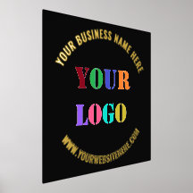 Custom Your Company Logo Text Business Foil Prints