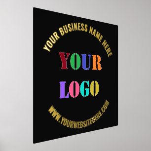 Custom Your Company Logo Text Business Foil Prints