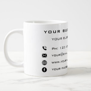 Custom Your Company Name Info Business Coffee Mug