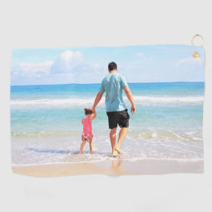 Custom Your Dad Photo Golf Towel Gift Personalised