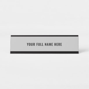 Custom Your Desk Name Plate - Choose Colours