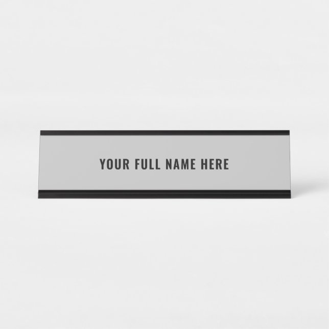 Custom Your Desk Name Plate - Choose Colours (Front)