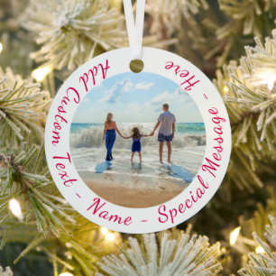 Custom Your Family Photo Christmas Ornament Gift